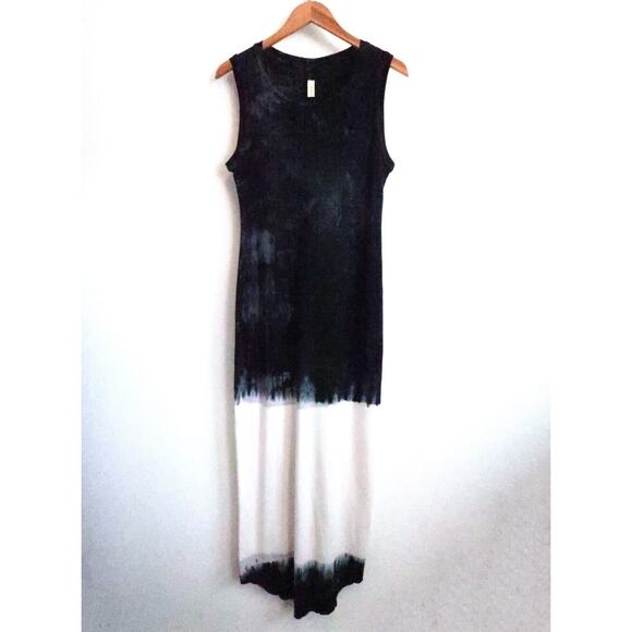 RAQUEL ALLEGRA Jersey Rib Column Tie-Dye Maxi Midi Tank Dress SSENSE 0 XS $325 - Picture 3 of 11
